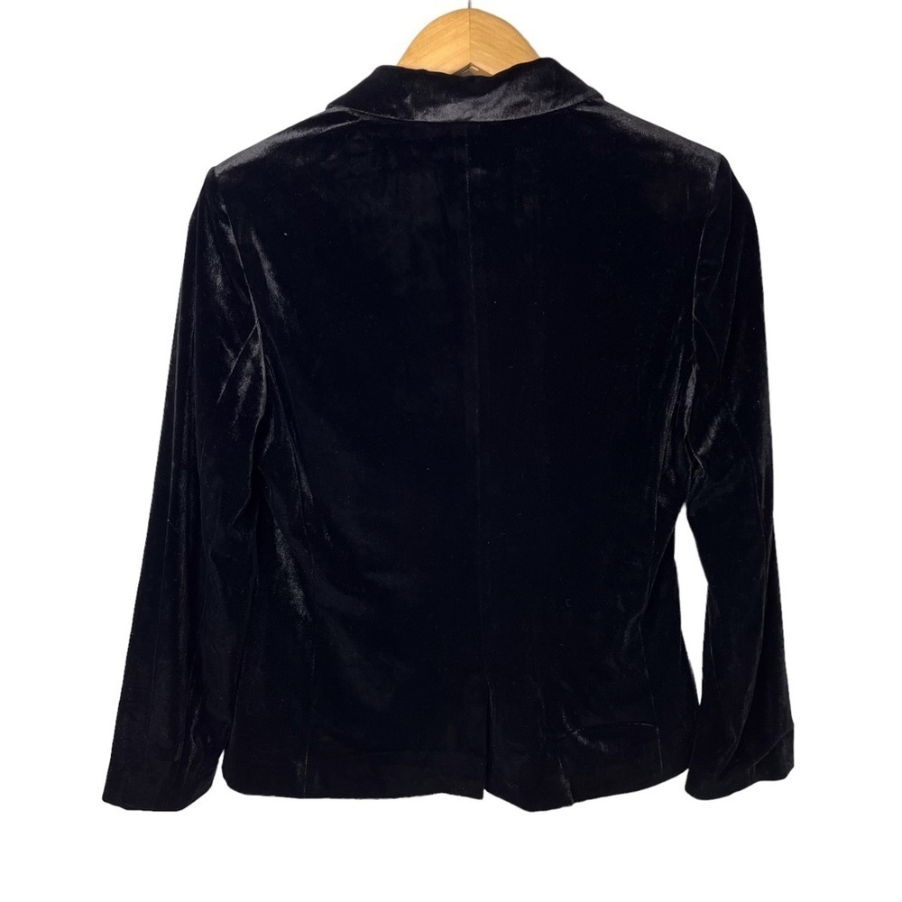 Molly Bracken Velvet One Button Blazer Black Size Small - Picture 3 of 6